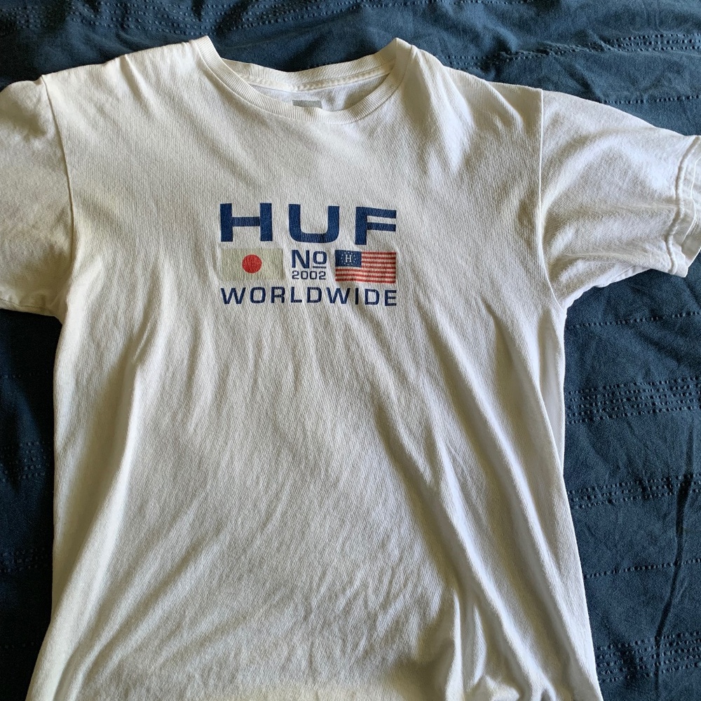 White HUF T shirt